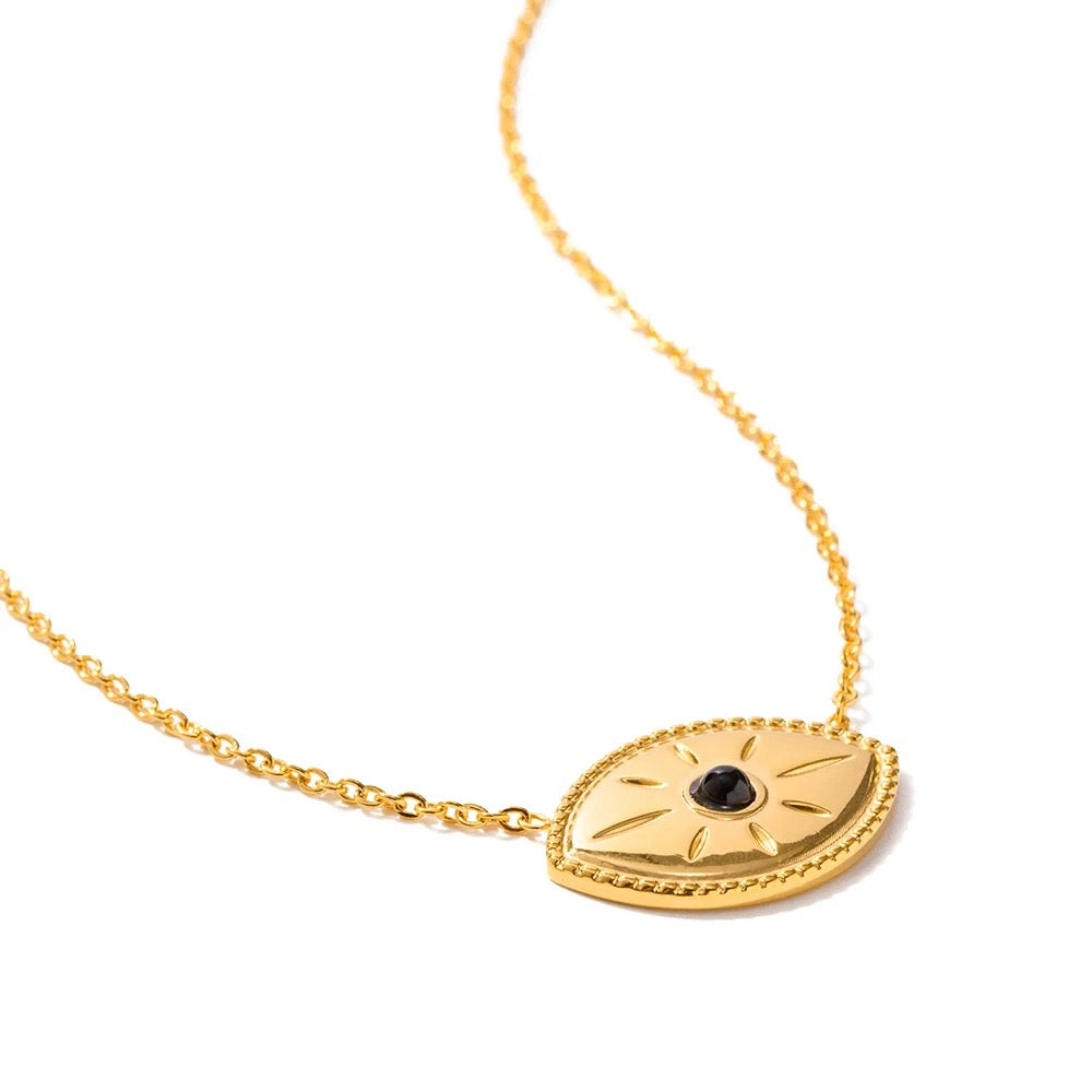 Black Evil Eye Necklace