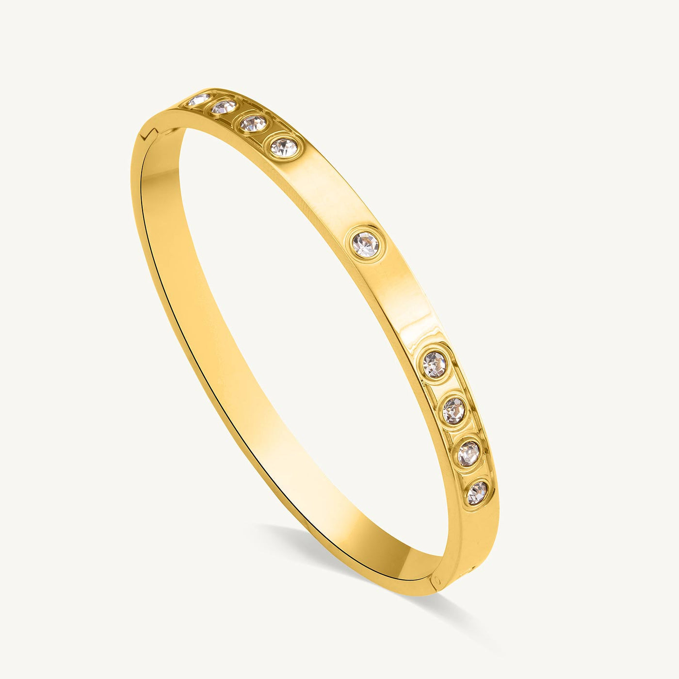 Round Diamond Bangle