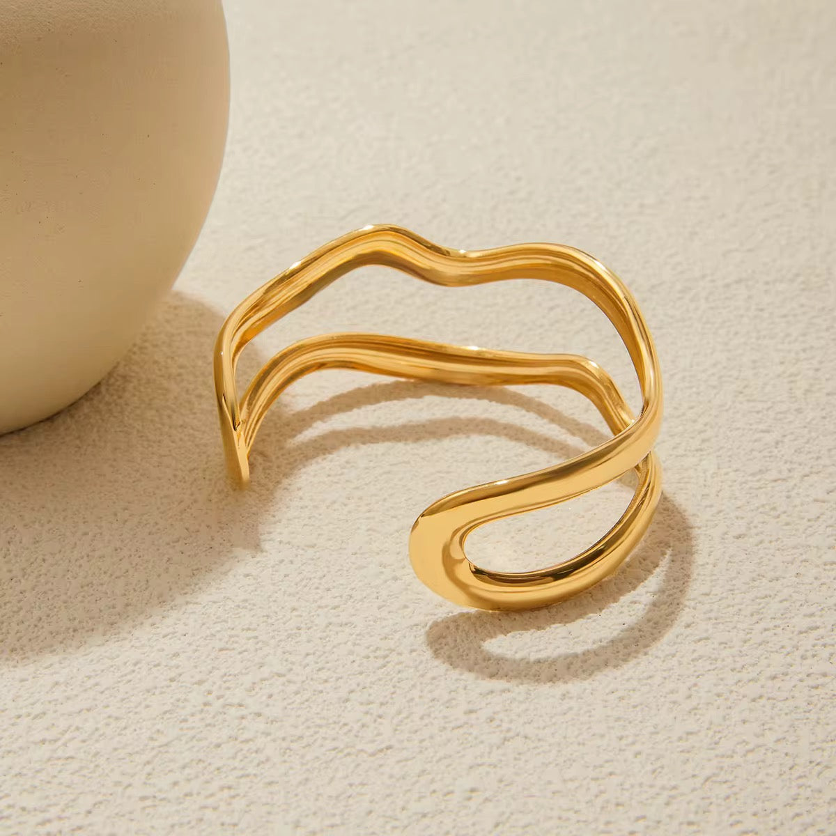 Wavy Cuff Bangle