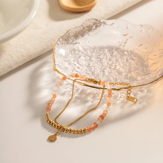 Sunstone Beads Bracelet