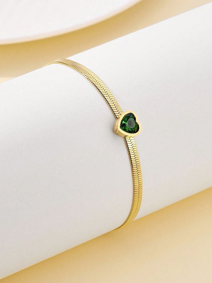 Heart Herringbone Bracelet