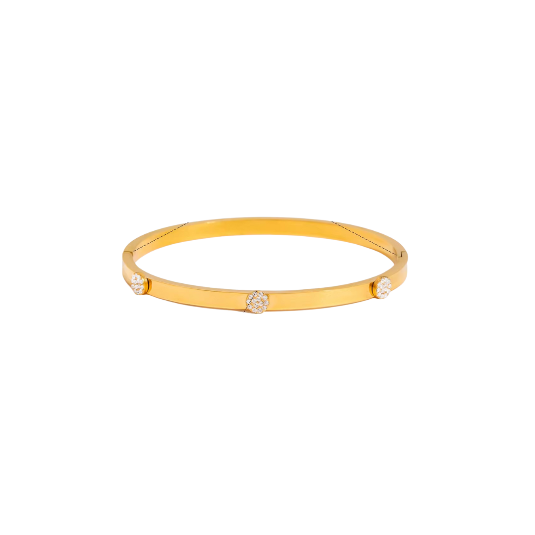 Mini Zirconias Circles Bangle