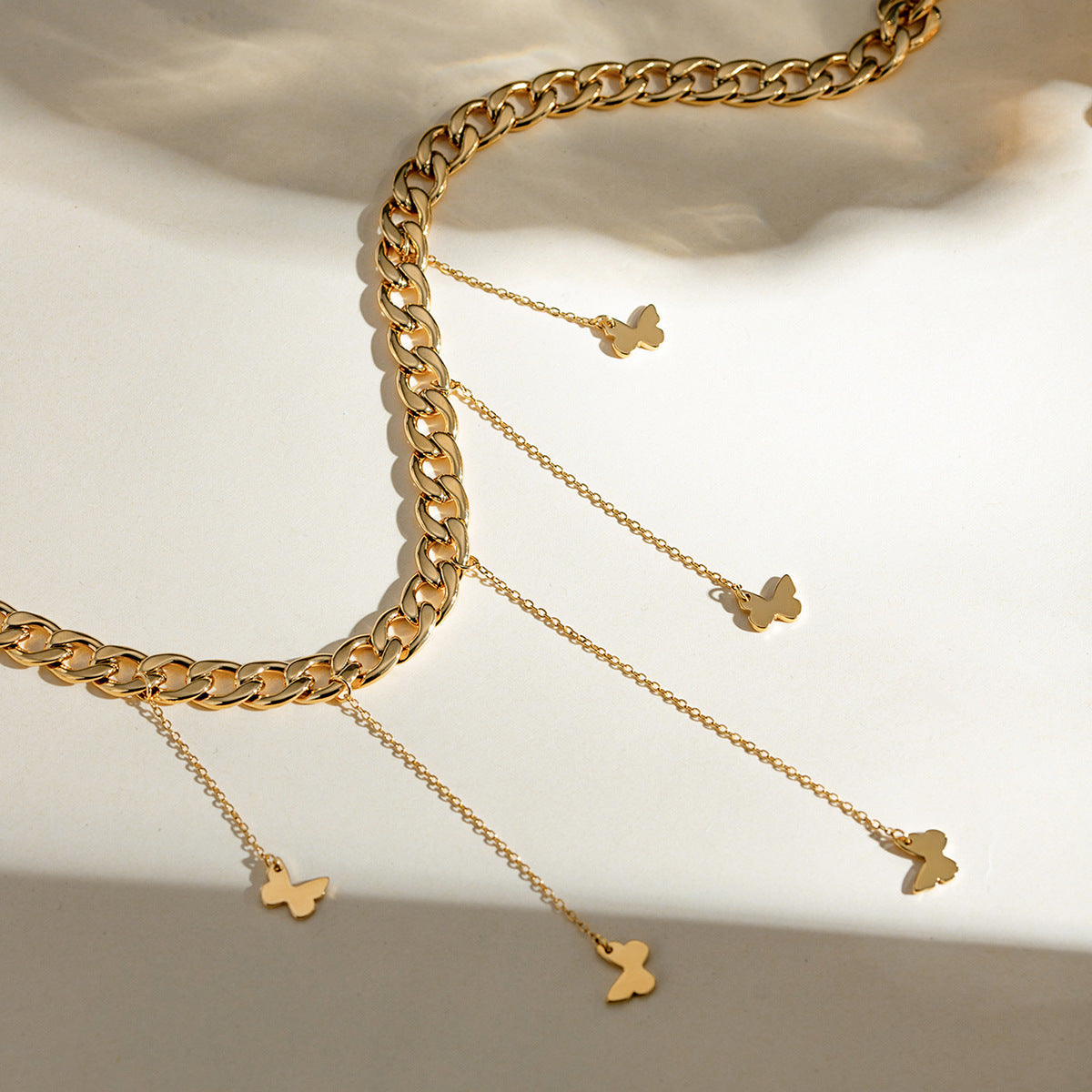 Dangled Butterflies Necklace