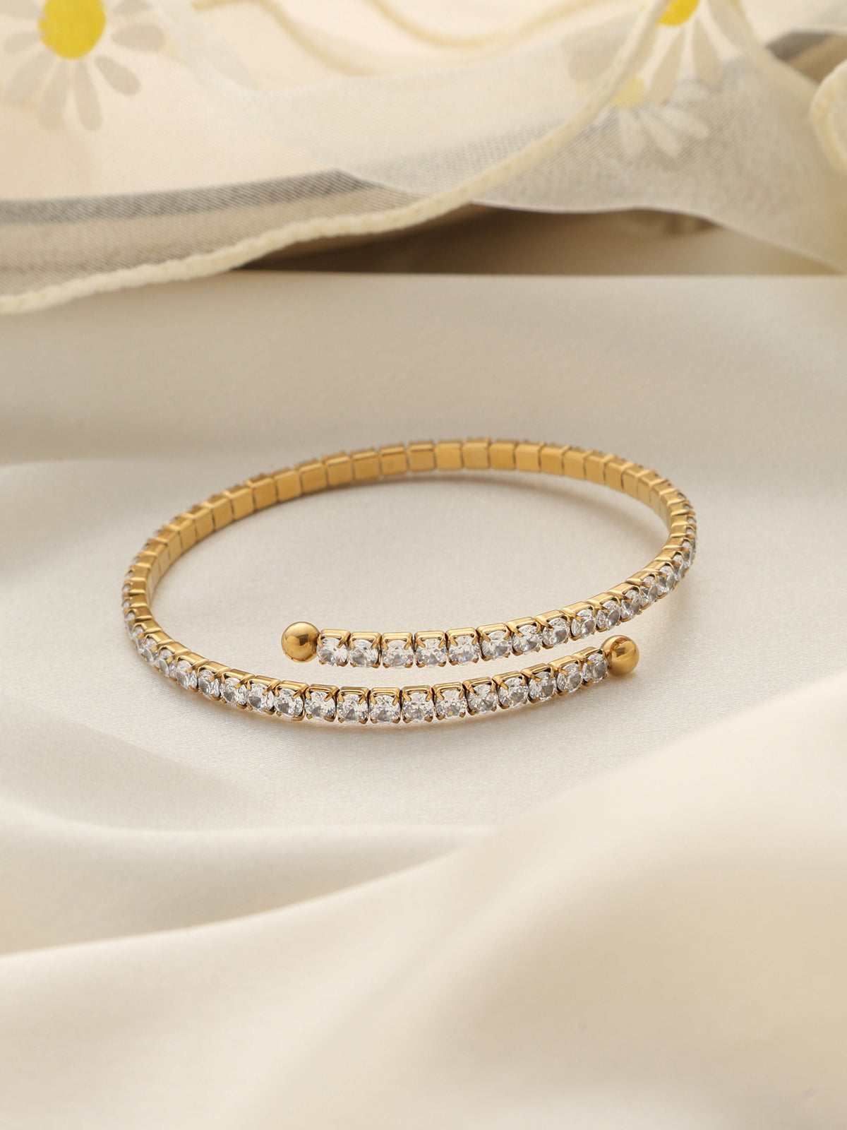 Wrapped Tennis Bangle