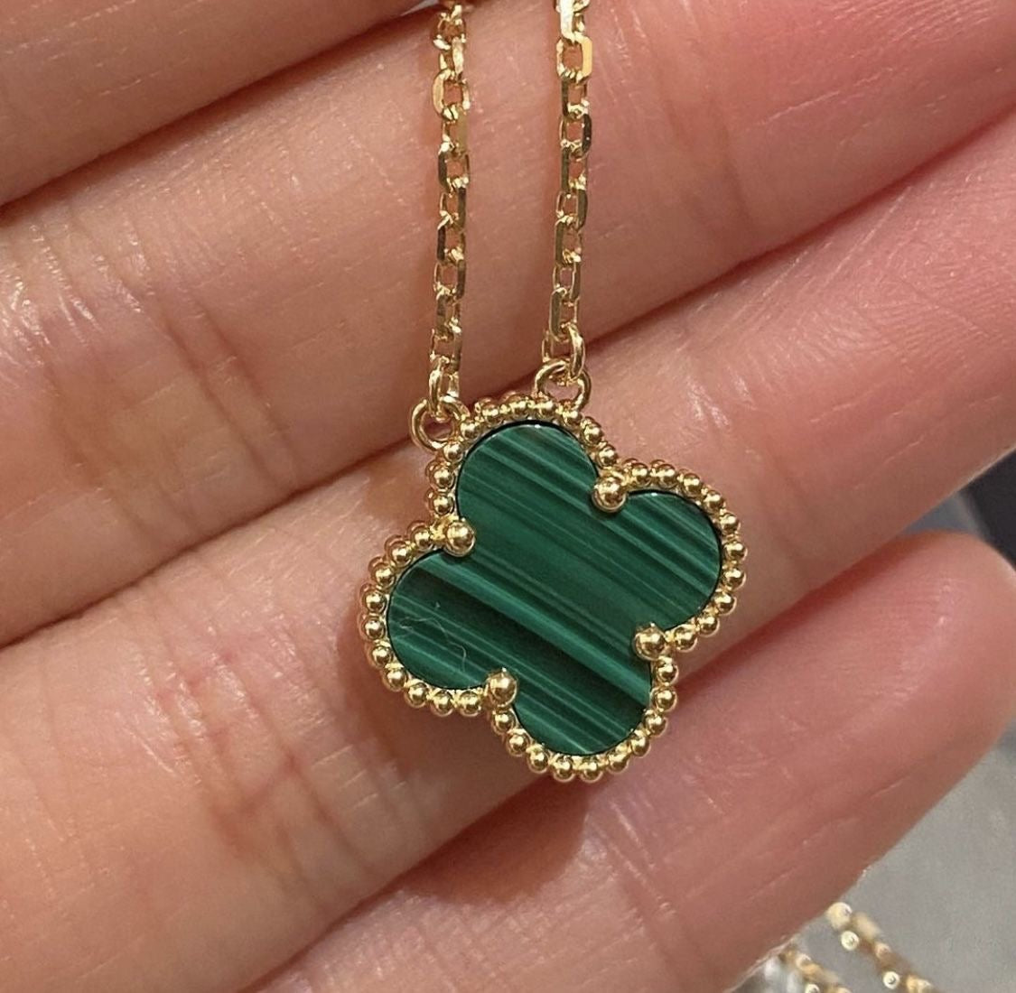 Van Cleef Simple Pendant Necklace (Alhambra Inspired)