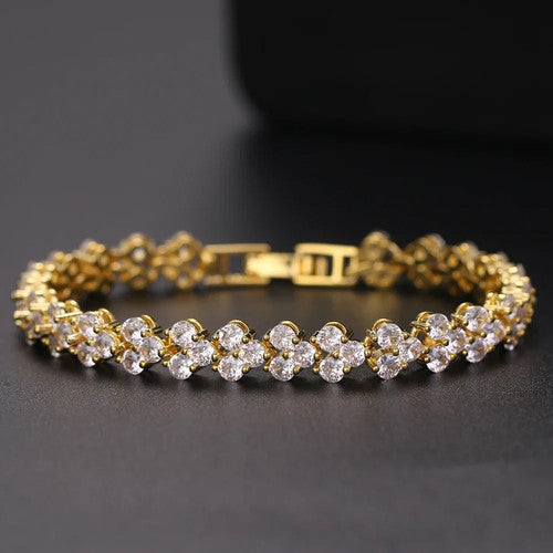 Heart Shaped Tennis Bracelet