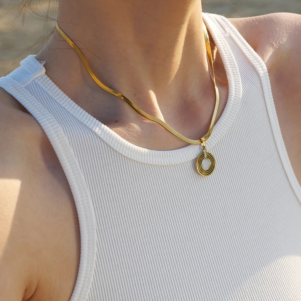 Rings of Opal Necklace