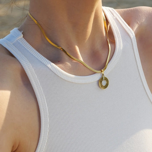 Rings of Opal Necklace