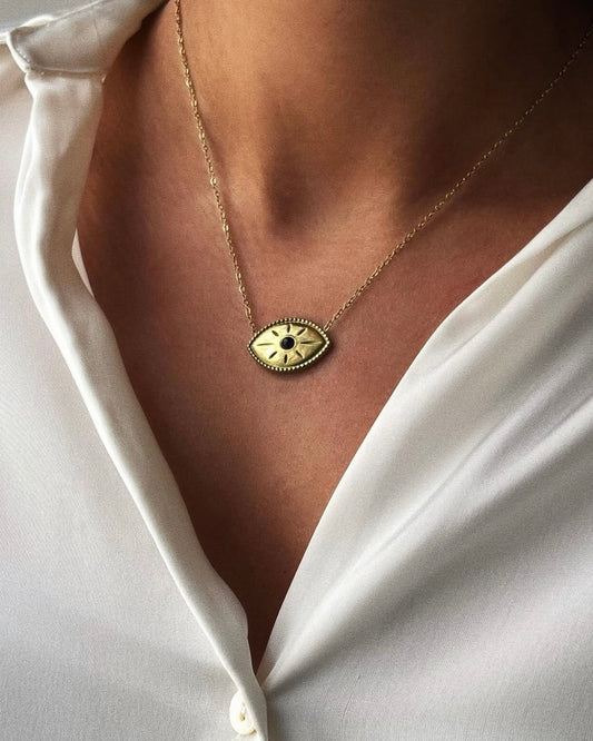 Black Evil Eye Necklace