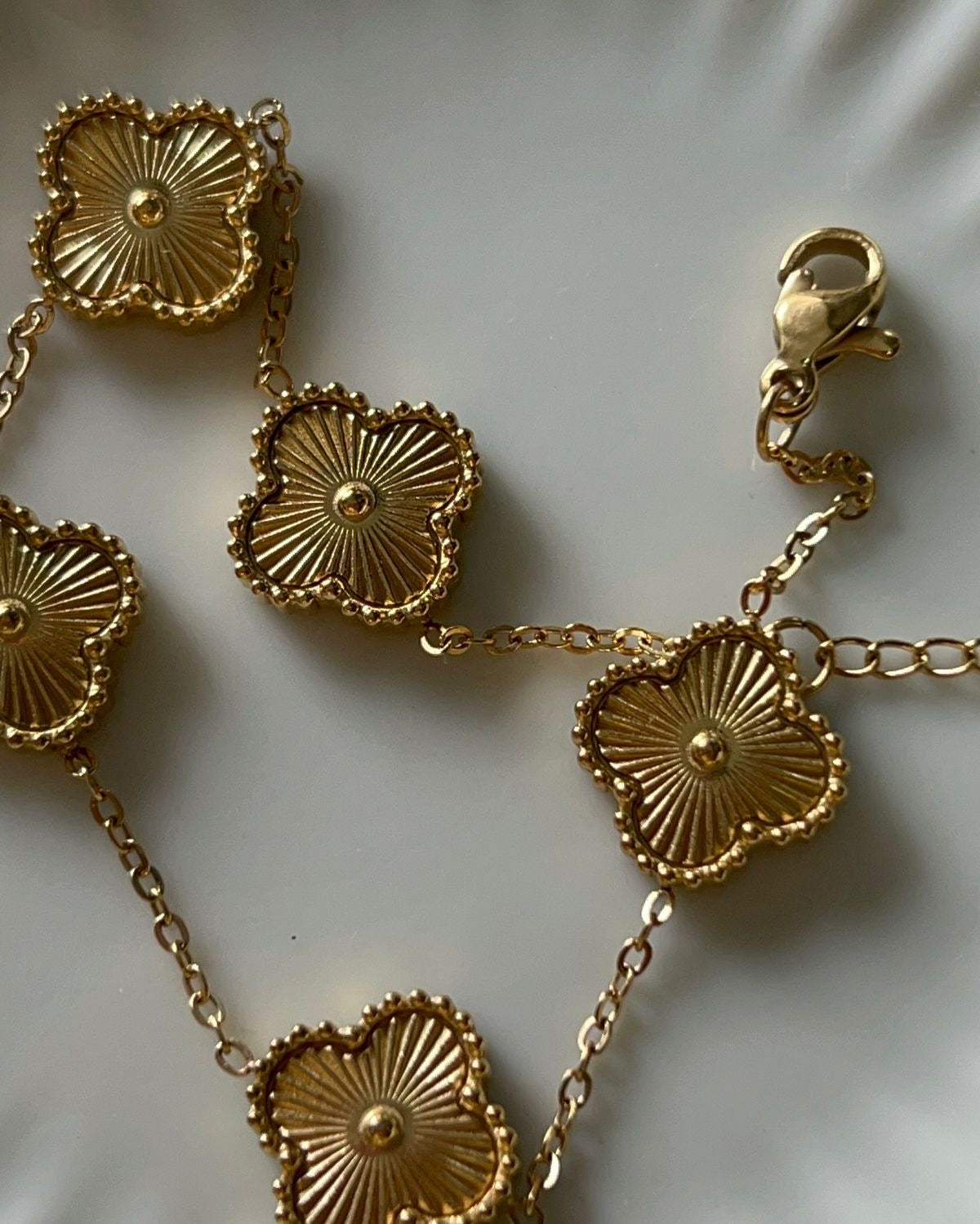 Van Cleef 5-Clover Necklace (Alhambra Inspired)