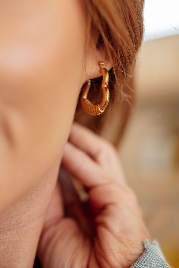 Twisted Heart Earrings
