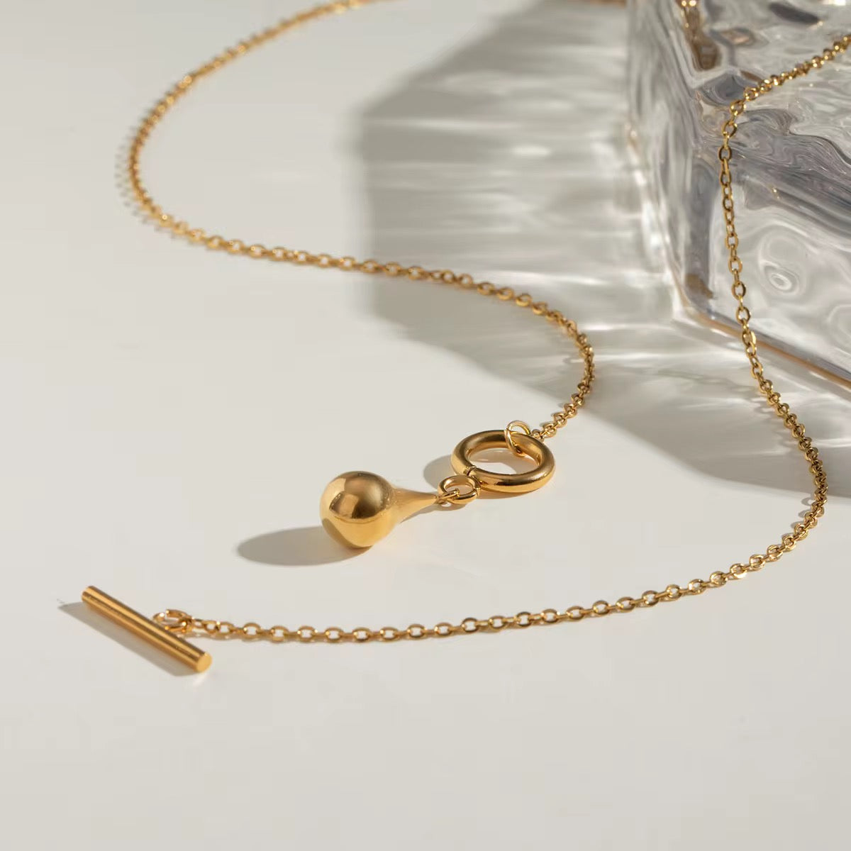 Waterdrop OT Clasp Necklace