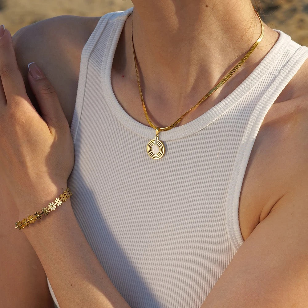 Rings of Opal Necklace