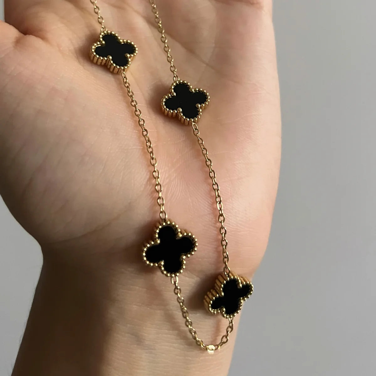 Van Cleef 5-Clover Necklace (Alhambra Inspired)