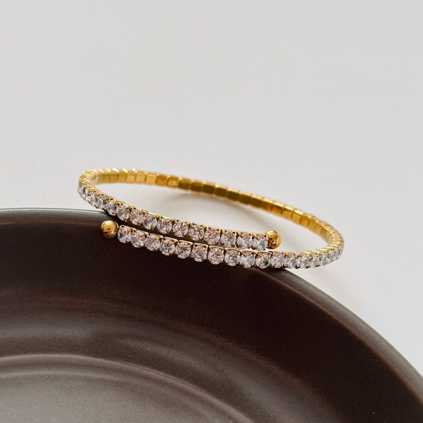 Wrapped Tennis Bangle