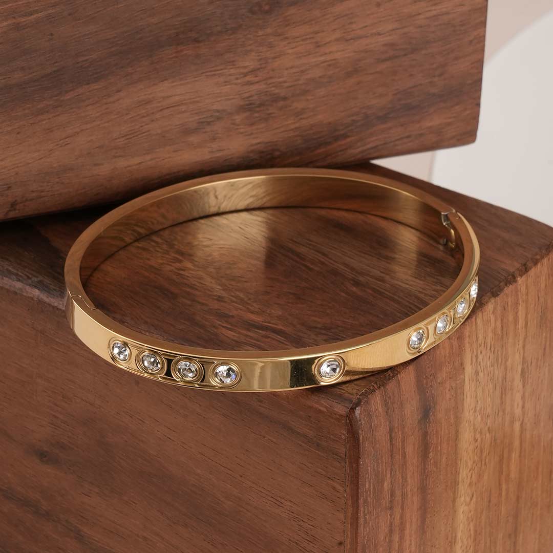 Round Diamond Bangle