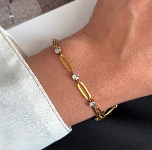 Linked Diamond Bracelet