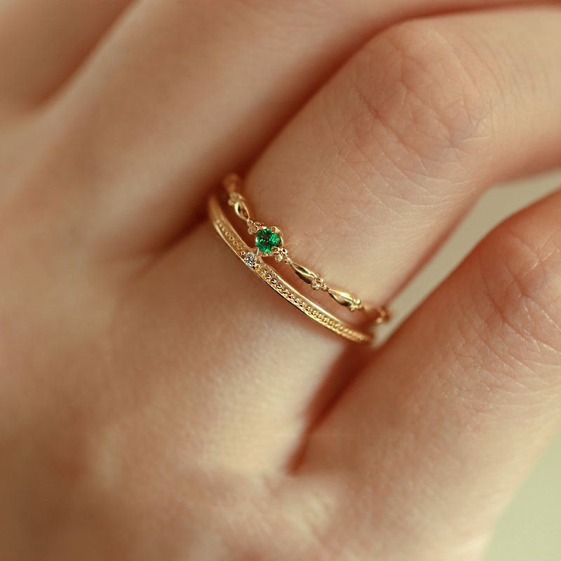 Green Crown Ring
