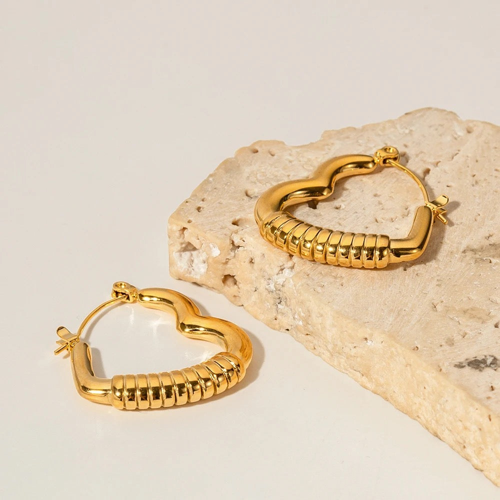 Twisted Heart Earrings