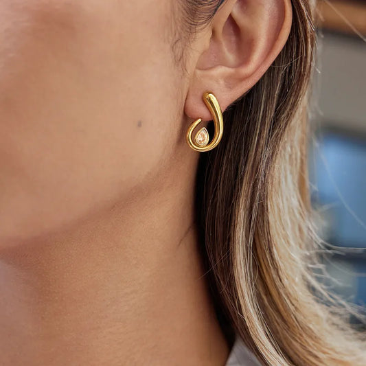Spiral Drop Earrings
