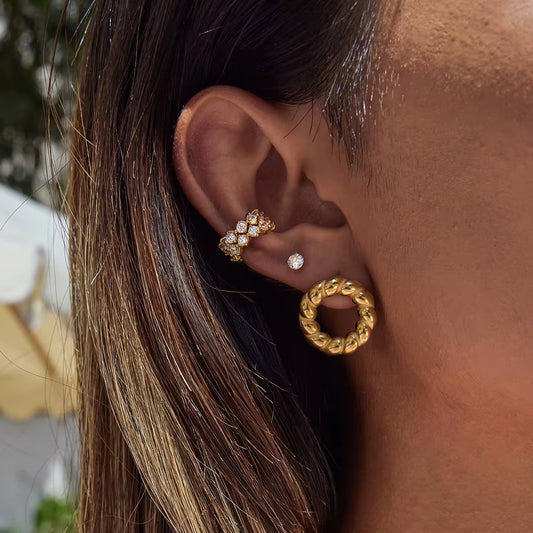 Zircon Glow Earcuffs