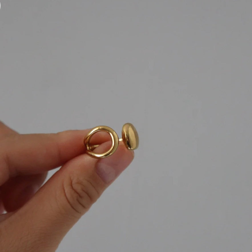 Hollow Asymmetrical Ring