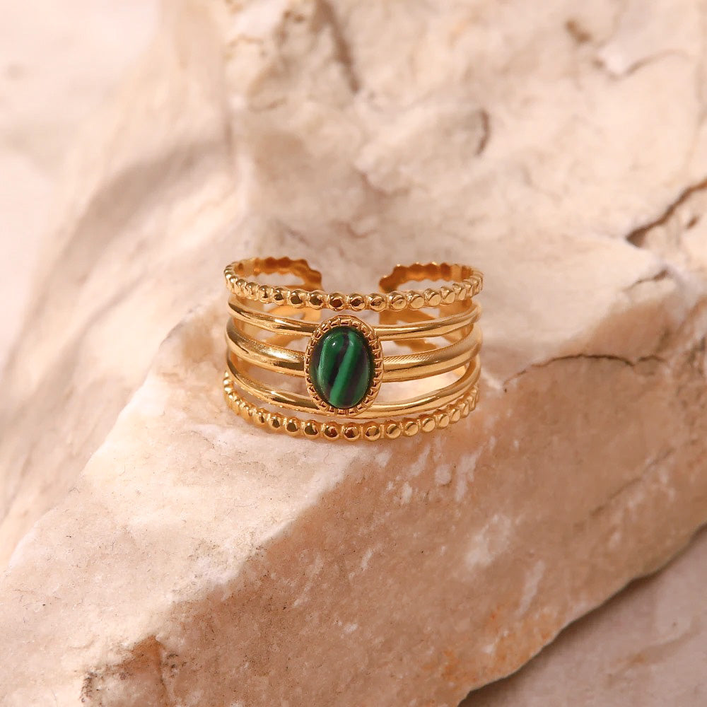 Green Multi-Layer Ring