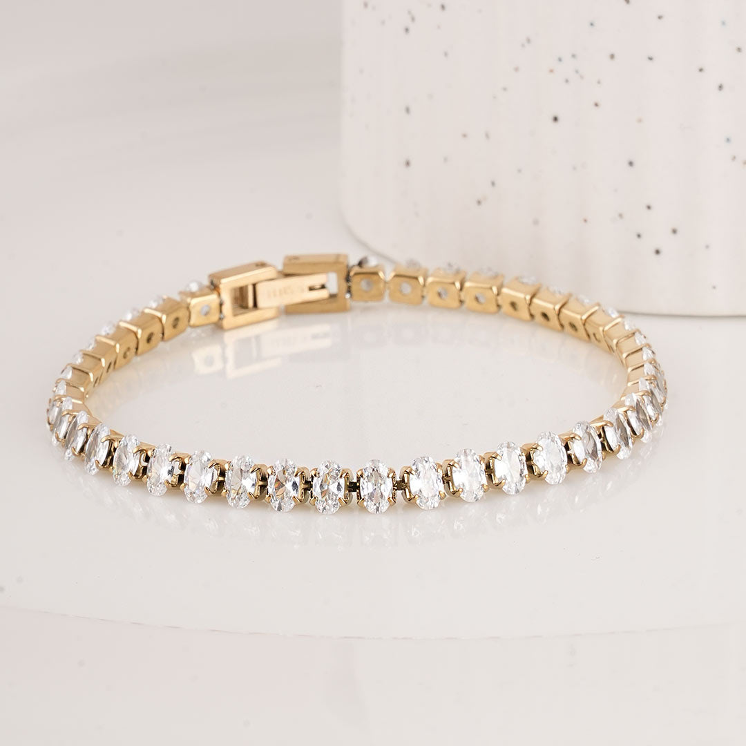 Oval Tennis Bracelet