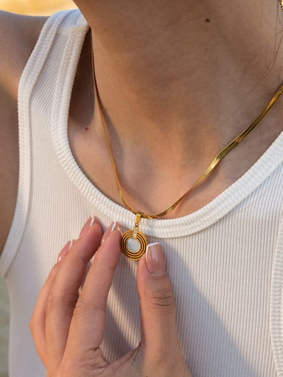 Rings of Opal Necklace