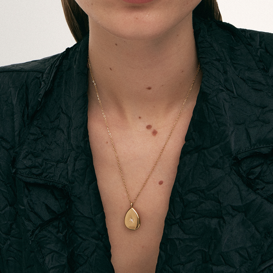 Teardrop North Star Necklace