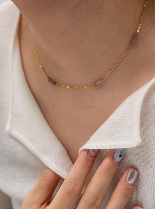 Purple Beads Necklace