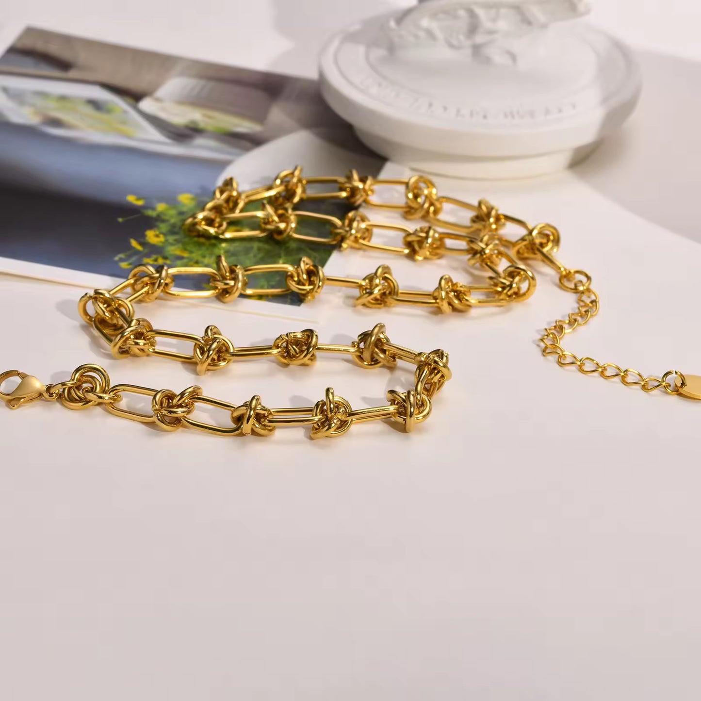 Knotted Chain Necklace