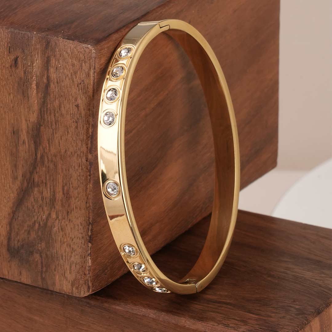 Round Diamond Bangle