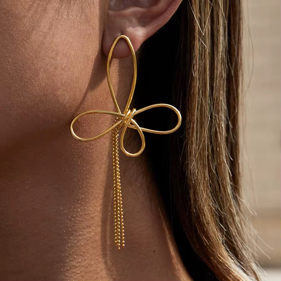 Butterfly Tassel Earrings