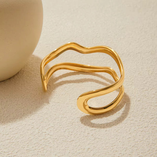 Wavy Cuff Bangle