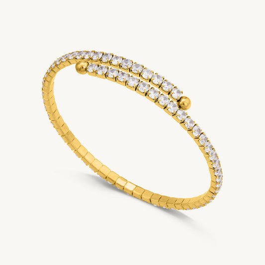 Wrapped Tennis Bangle