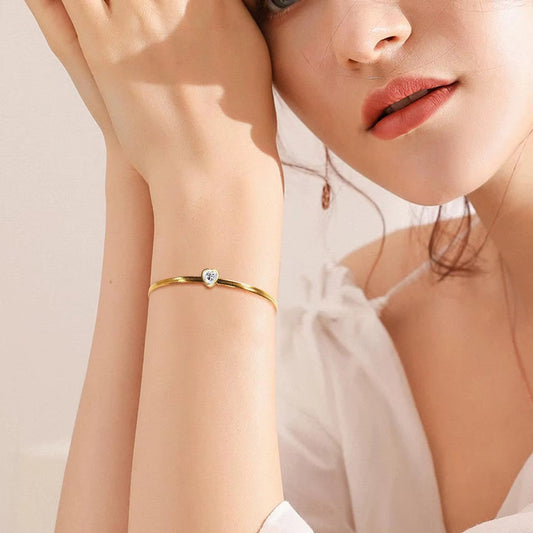 Heart Herringbone Bracelet