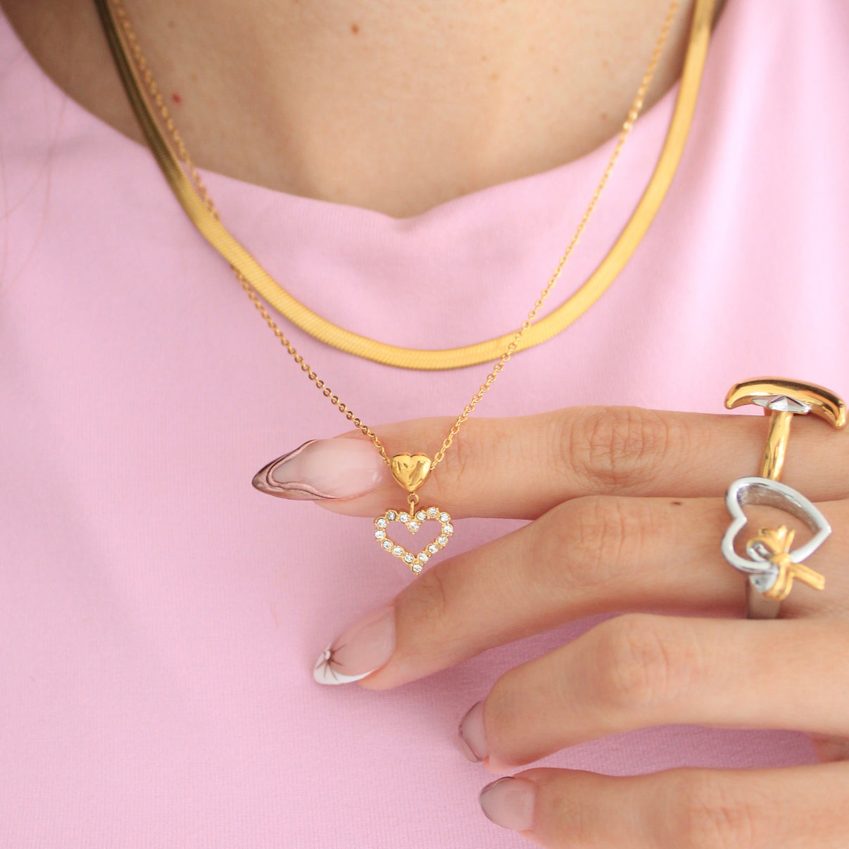 Whispering Hearts Necklace