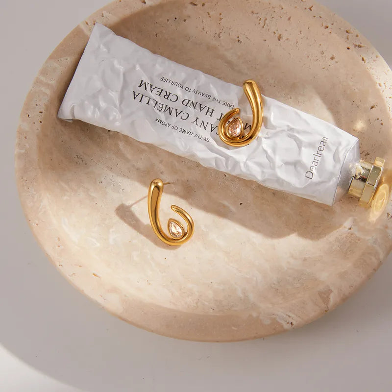 Spiral Drop Earrings