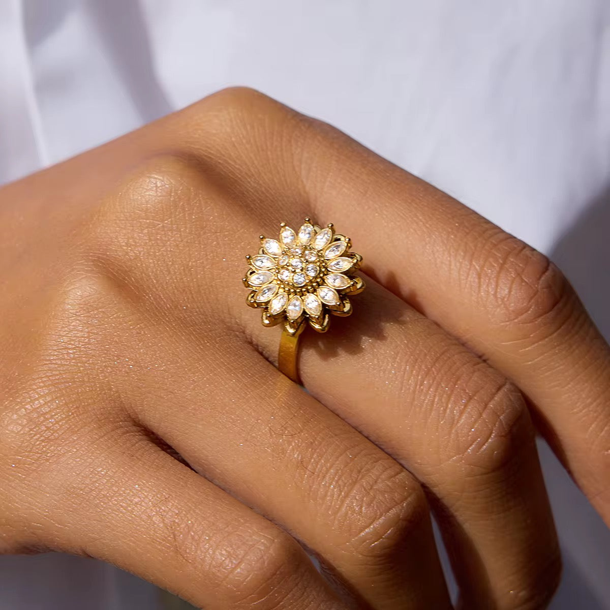 Anxiety Flower Ring