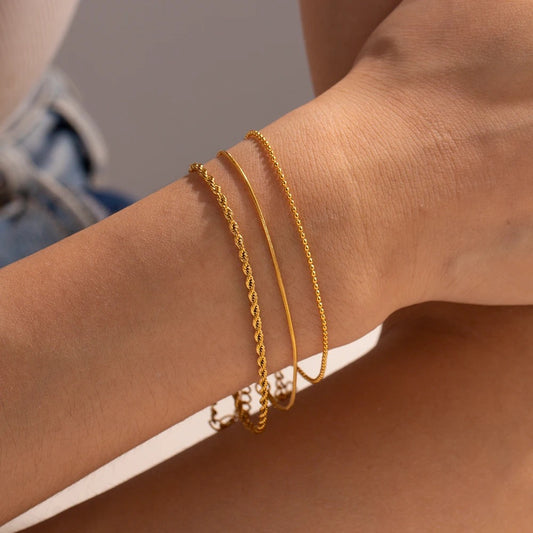 3 Dainty Stack Bracelet