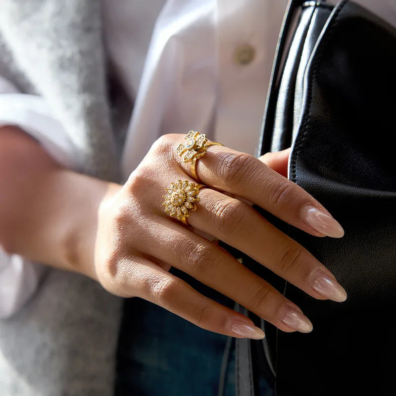 Anxiety Flower Ring