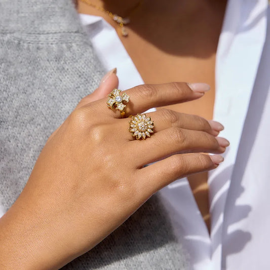 Anxiety Flower Ring