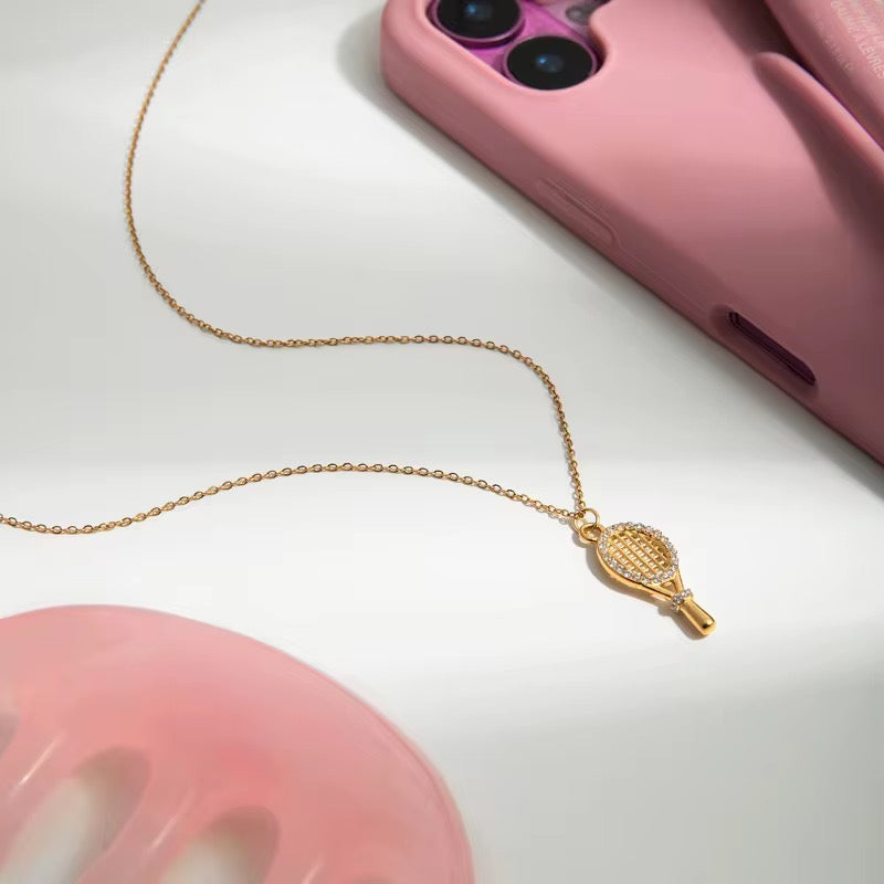 Tennis Racket Necklace