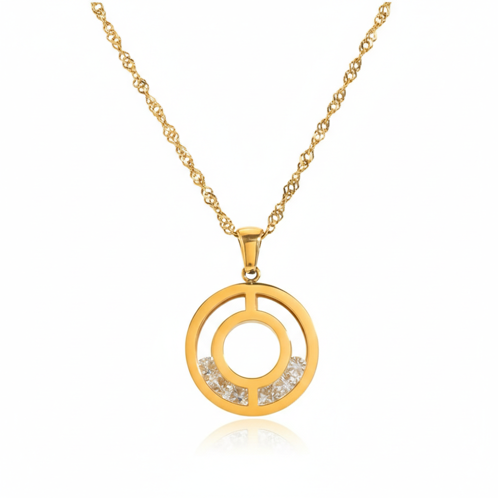 Movable Diamonds Necklace