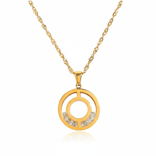 Movable Diamonds Necklace