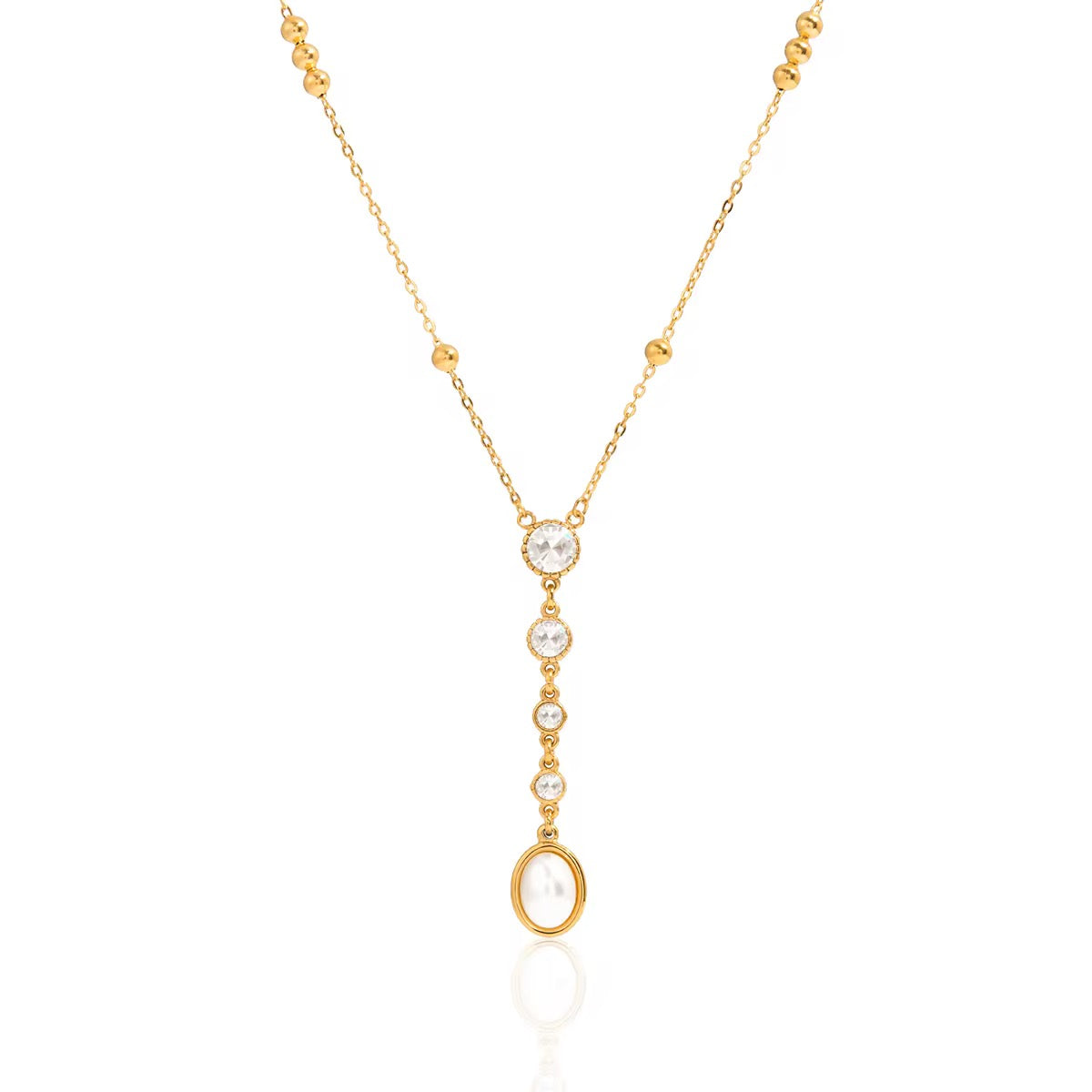 Pearl Line Necklace