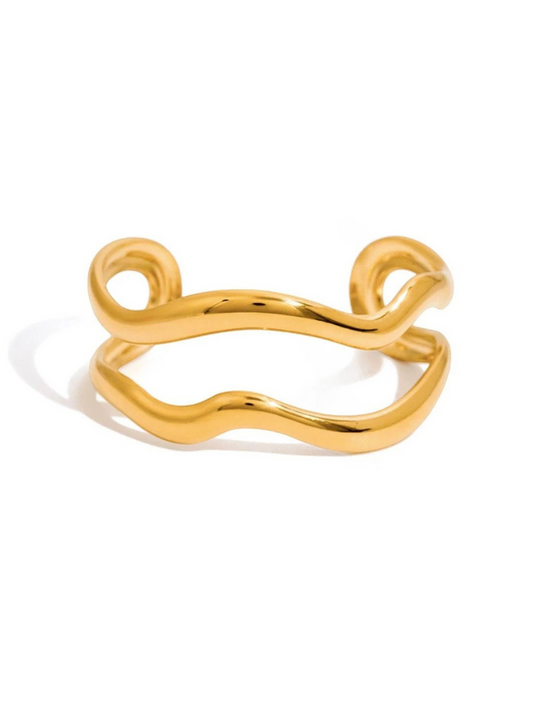 Wavy Cuff Bangle