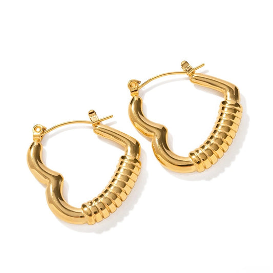 Twisted Heart Earrings