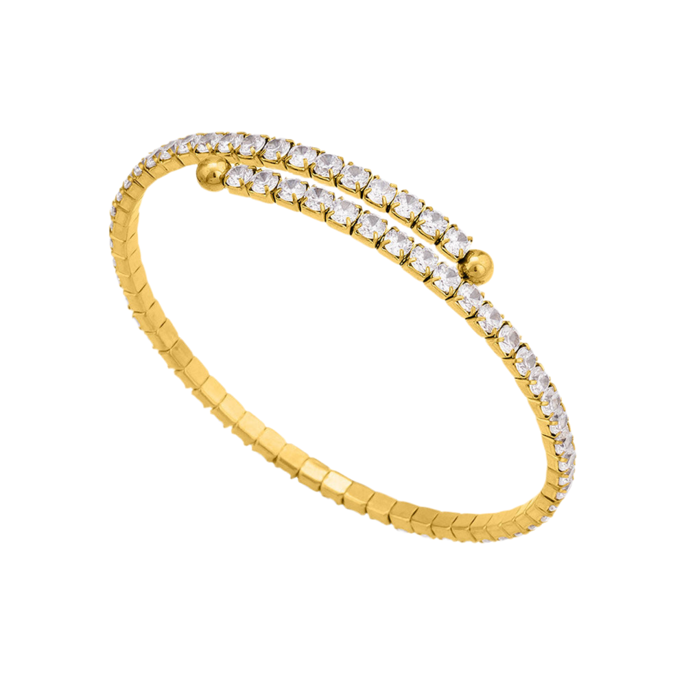 Wrapped Tennis Bangle